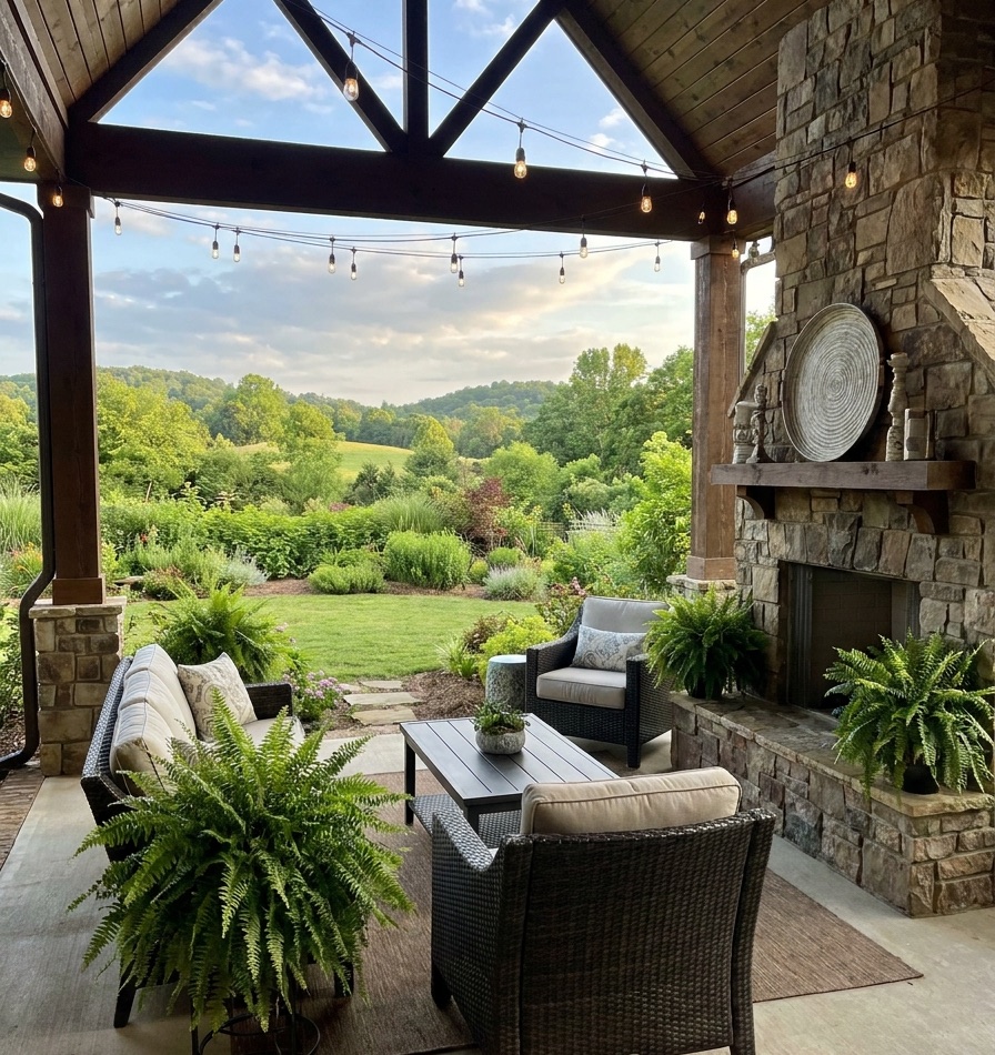 Example of covered patios & roof structures