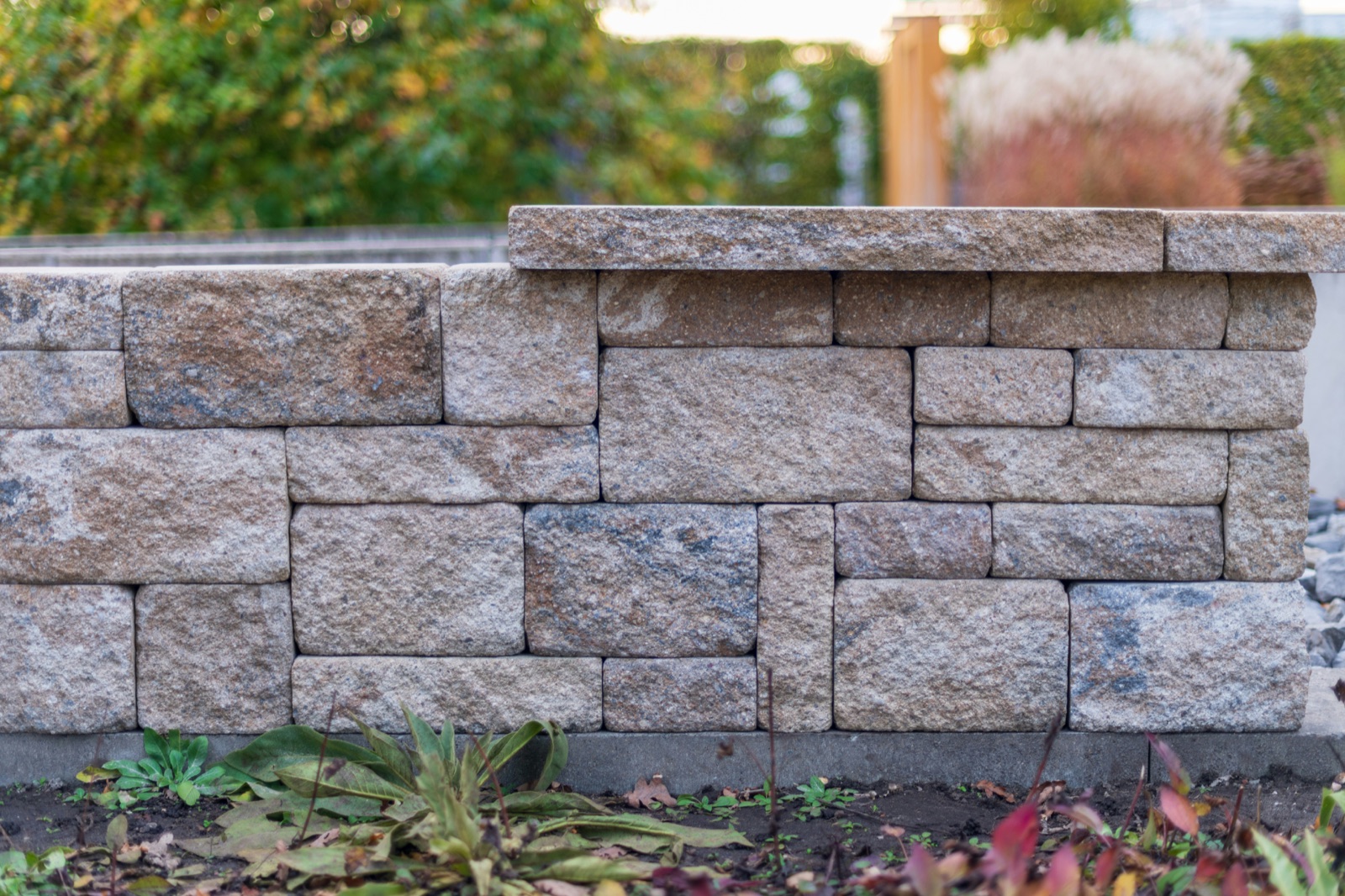 Example of retaining walls